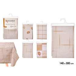 NAPPE RECTANGULAIRE ASRT 4 COULEUR TERRE 140X300CM