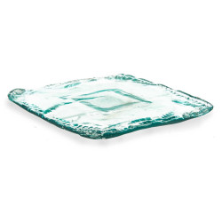 CENTRE DE TABLE VERRE INCA CARRÉ 28CM
