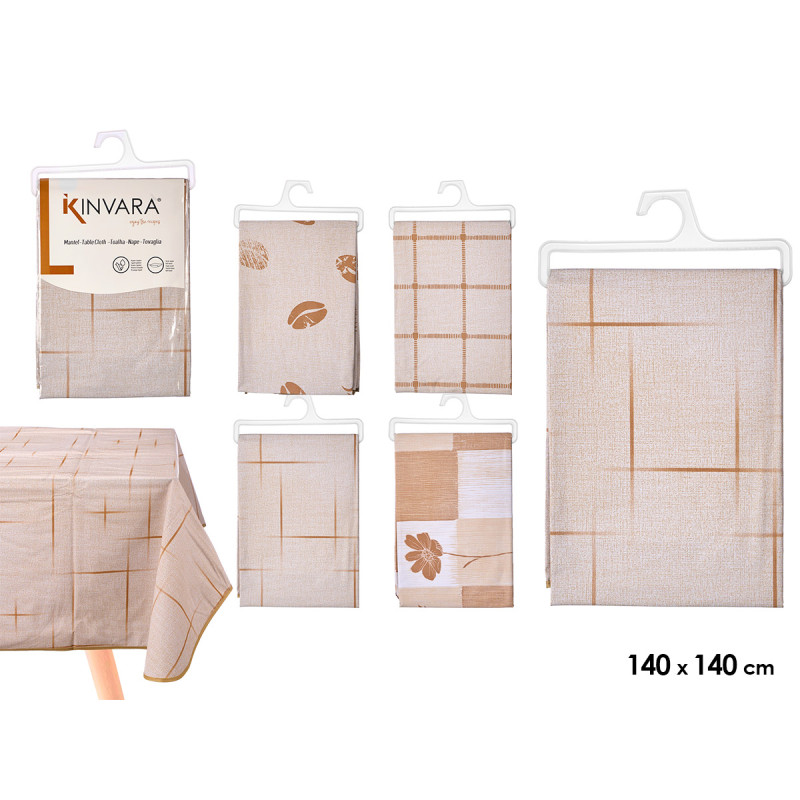 TOVAGLIA QUADRATA ASS 4 COLORE TERRA 140X140CM