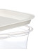 SET 5 PLASTIC SQUARE LUNCH BOX 1000ML 