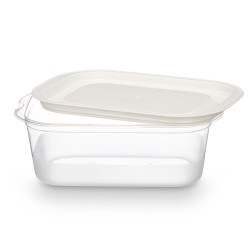 SET 5 PLASTIC RECTANG LUNCH BOX 1000ML 