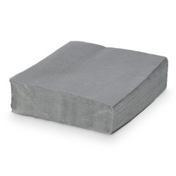 SET 50 SERVILLETAS 33 X 33CM 17GR GRIS