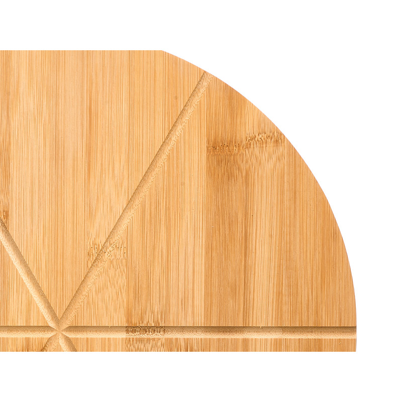 BAMBOO BOARD PIZZA CUTTER SET