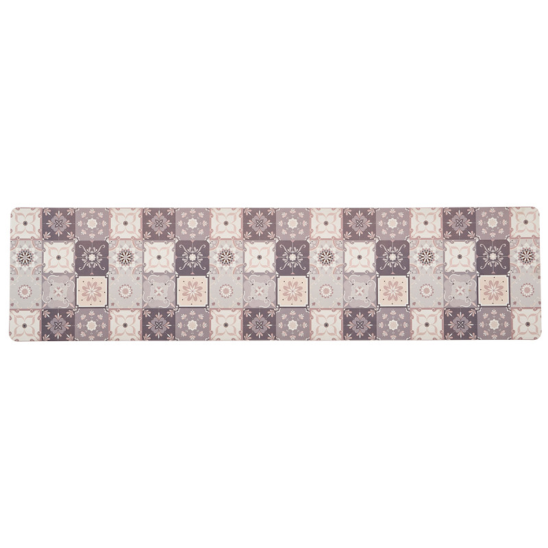 TAPIS CUISINE EFFET CARRELAGE 50X200CM