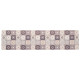 TAPIS CUISINE EFFET CARRELAGE 50X200CM