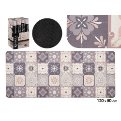 TILE EFFECT KITCHEN CARPET 500X120CM