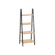 LADDER RACK 4 SHELVES BAMBOO BLACK