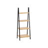 LADDER RACK 4 SHELVES BAMBOO BLACK
