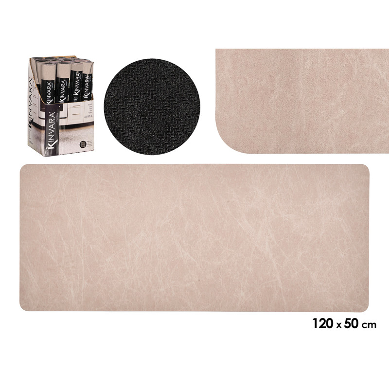 MARBLED-EFFECT KITCHEN RUG 50X120CM