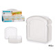 PORTA MERENDA PLASTICO TRANSPARENTE SORT 410ML