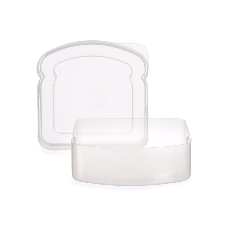 PORTE-SANDWICH PLASTIQUE TRANSPARENT ASS 410ML