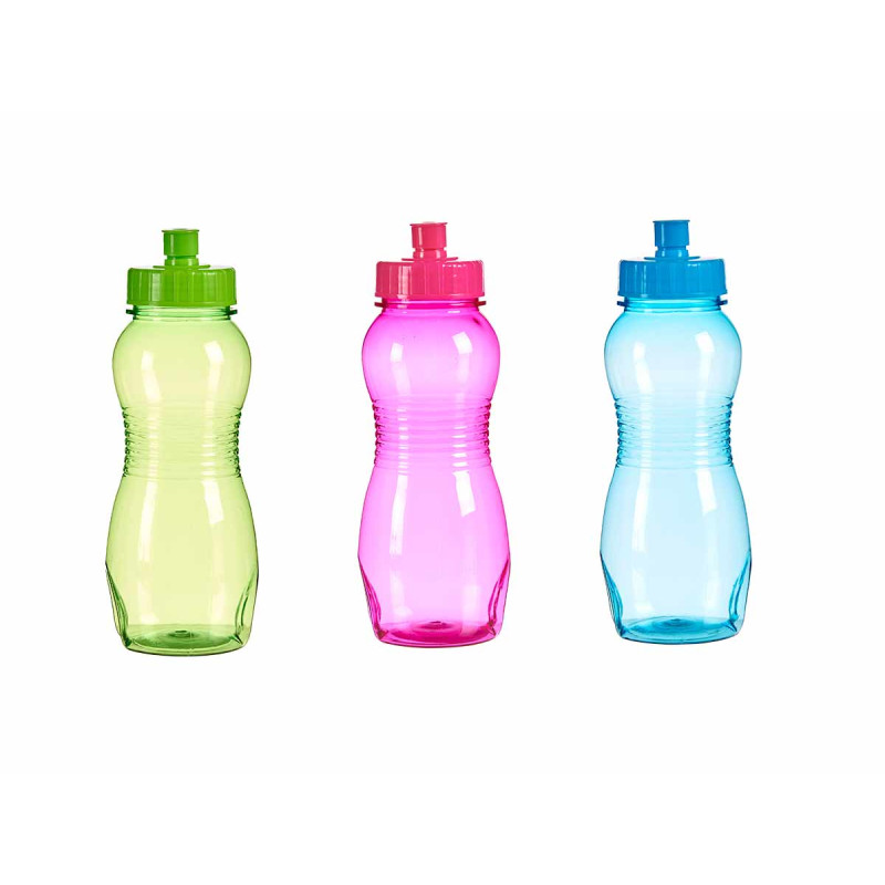 BOUTEILLE D EAU 550ML ASSORT 3 COULEURS