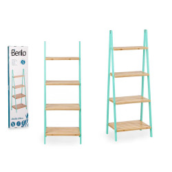 LADDER RACK 4 SHELVES BAMBOO MINT