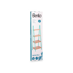 SCAFFALE A SCALA 4 RIPIANI BAMBU MENTA