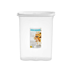 MULTIPURPOSE CEREAL CONTAINER GRAY LID 2,4L