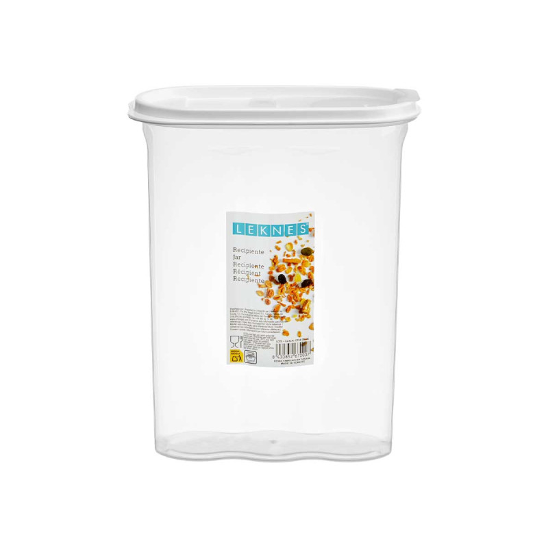 RECIPIENTE MULTIUSO CEREALES TAPA GRIS 2,4L