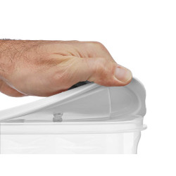 MULTIPURPOSE CEREAL CONTAINER GRAY LID 2,4L