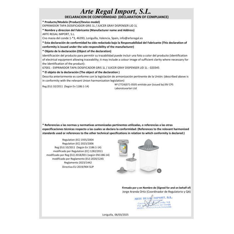 ESPREMEDOR DOSIFICADOR COM TAMPA BRANCO 1L