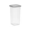 SQUARE JAR GRAY LID 1,5L