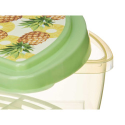 FOOD STORAGE CONTAINER PINEAPPLE AND KIWI  1.2 L