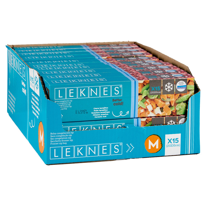 15 UNITS 25X30+2CM MEDIUM FREEZING BAG WITH ZIP 