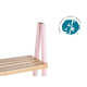 LADDER RACK 4 SHELVES BAMBOO PINK