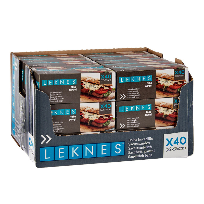 40 UNITS 22X35CM PLASTIC SANDWICH BAG 