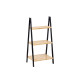 ESTANTERIA ESCALERA 3 ESTANTES BAMBU NEGRO