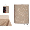 140X180CM STAIN RESIST POLKA DOT BEIG TABLECLOTH