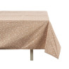 140X180CM STAIN RESIST POLKA DOT BEIG TABLECLOTH
