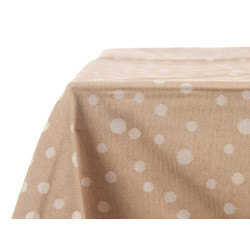 NAPPE JACQUARD ANTITACHE 140X180CM LUNARES BEIGE