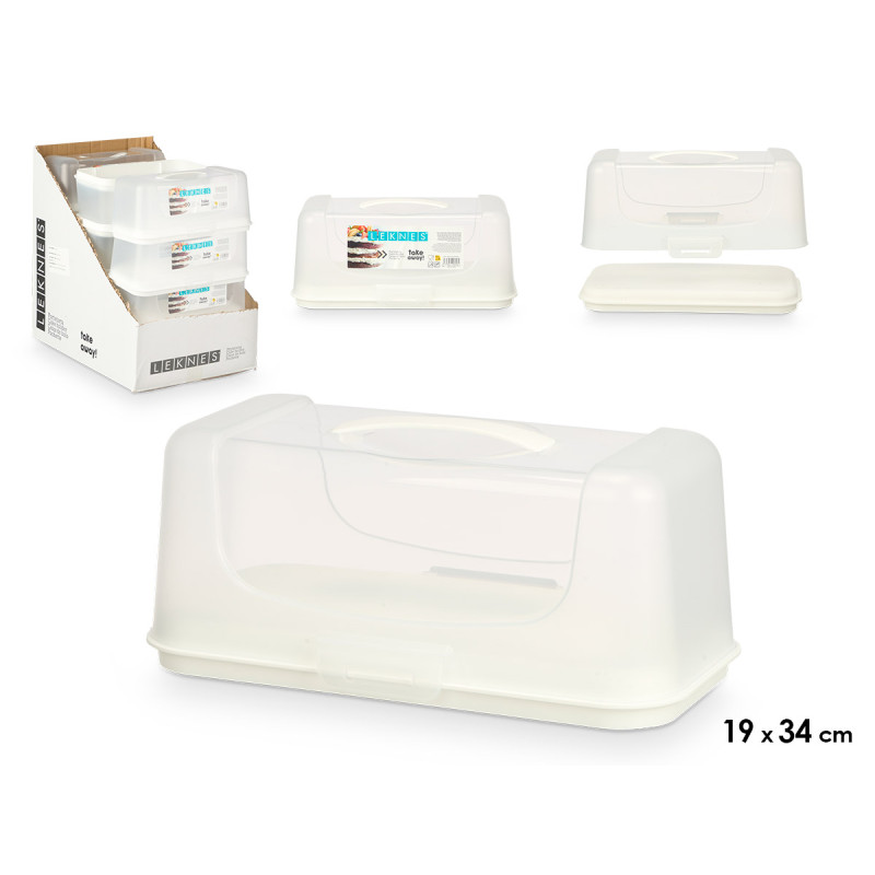 PORTA BOLOS RECTANGULAR BRANCO