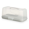 GREY RECTANGULAR CAKE HOLDER
