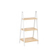 LADDER RACK 3 SHELVES BAMBOO WHITE