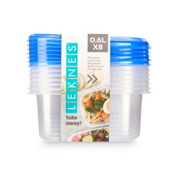 SET 8 PORTAPRANZO TAPPO RETTANGOLARE 