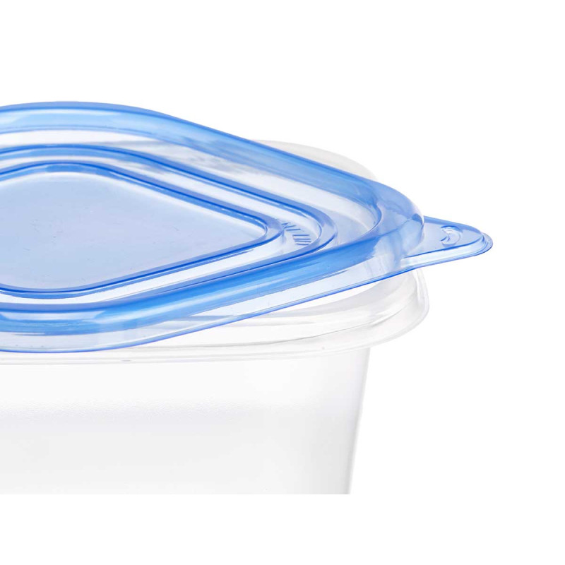 SET 8 LUNCH BOXES SQUARE LID