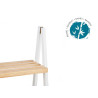 ESTANTERIA ESCALERA 3 ESTANTES BAMBU BLANCO