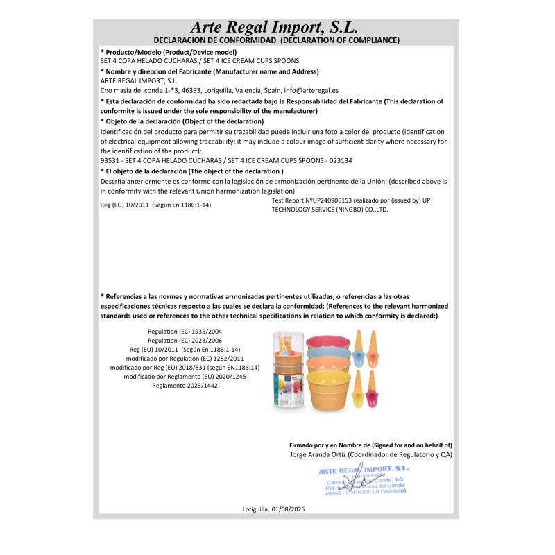 SET 4 GLACE CUILLÈRES