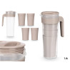 SET OF 4 CUPS TAUPE 1,4L