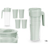 SET JARRA 4 COPOS VERDE 1,4L