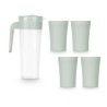 SET OF 4 CUPS GREEN 1,4L