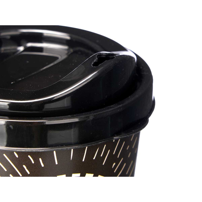 VASO PLASTICO TAPA LLEVAR 400ML