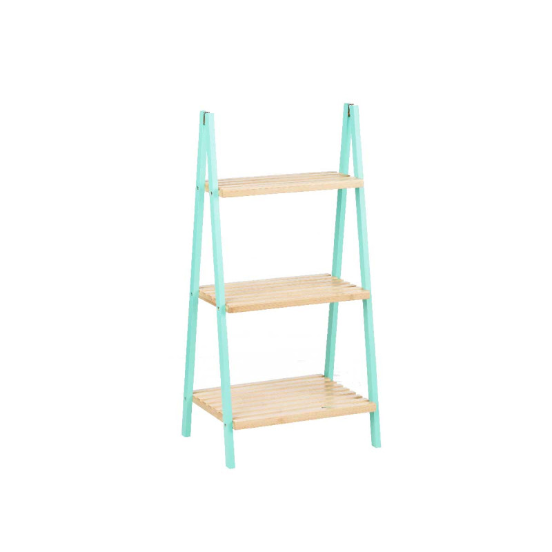 LADDER RACK 3 SHELVES BAMBOO MINT