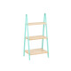 ESTANTE 3 PRATELEIRAS BAMBU VERDE MENTA 