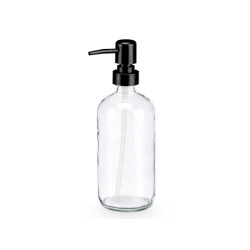 ROUND TRANSPARENT GLASS DISPENSER 500ML