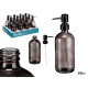 DISPENSER VETRO ROTONDO GRIGIO 500ML