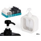 PLASTIC DISPENSER 500ML ASSORTED WHITE AND BLACK