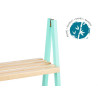 SCAFFALE A SCALA 3 RIPIANI BAMBU MENTA