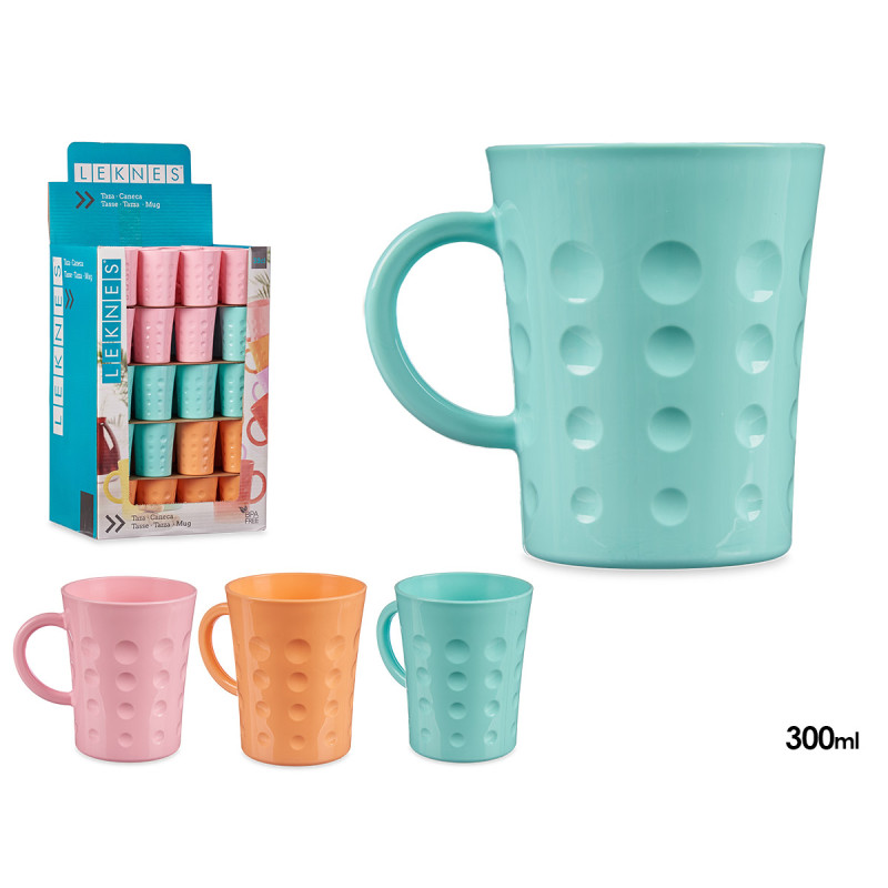 TAZZA PLASTICA 300ML ASSORT 3 PASTELLI