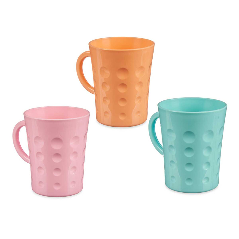 TASSE PLASTIQUE 300ML ASSORT 3 PASTELS